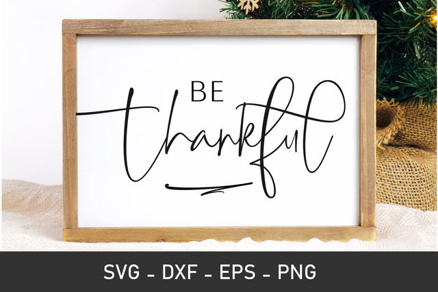 Thankful svg, thanksgiving svg, fall svg, autumn svg SVG Chamsae Studio 
