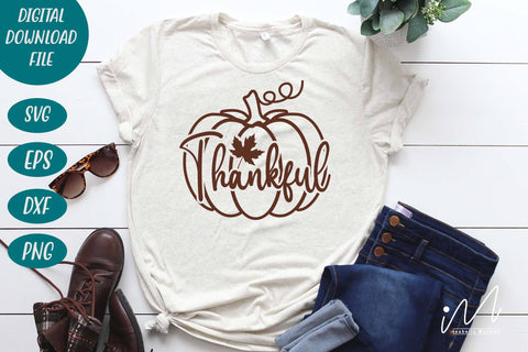 Thankful svg, Thanksgiving t shirt svg, Pumpkin t shirt svg, Black friday t shirt, Thanks giving gift shirt, Happy Thanks giving svg, Thankful t shirt SVG Isabella Machell 