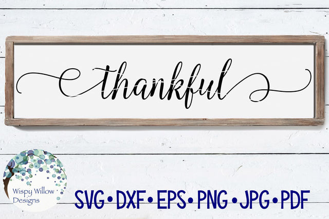 Thankful SVG Wispy Willow Designs 
