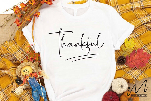 Thankful t shirt svg, Thanksgiving t shirt, Happy Thanksgiving svg, cut files SVG Isabella Machell 
