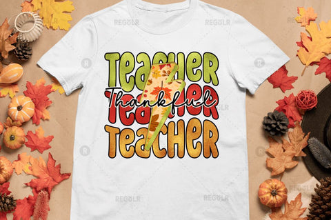 Thankful teacher Sublimation Design Sublimation Regulrcrative 