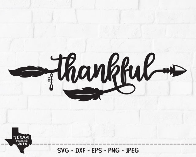 Thankful Tribal Arrow | Fall SVG SVG Texas Southern Cuts 