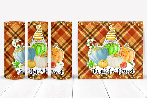 Thankful Tumbler Sublimation I Thanksgiving Tumbler Wrap Sublimation Happy Printables Club 