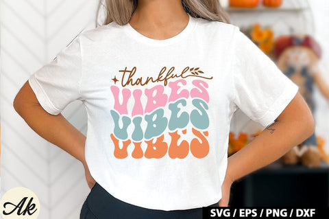 Thankful vibes Retro SVG SVG akazaddesign 