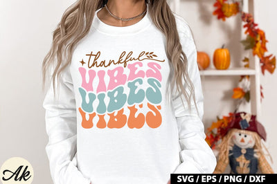 Thankful vibes Retro SVG SVG akazaddesign 