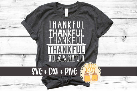 Thankful x 5 - Thanksgiving SVG File SVG Cheese Toast Digitals 