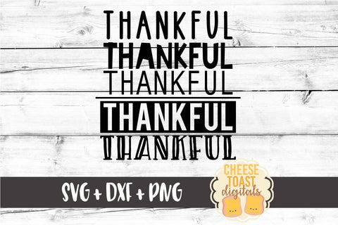Thankful x 5 - Thanksgiving SVG File SVG Cheese Toast Digitals 