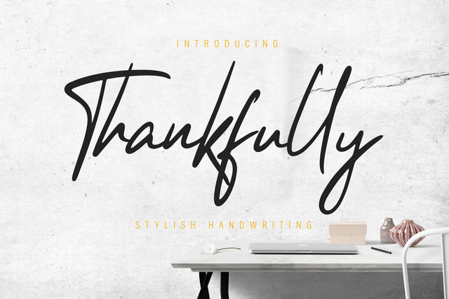 Thankfully Stylish Script Font Creatype Studio 