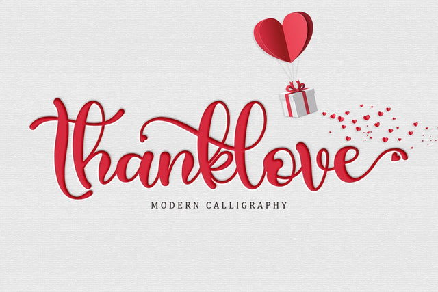 Thanklove Font Sakha Design Studio 