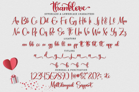 Thanklove Font Sakha Design Studio 