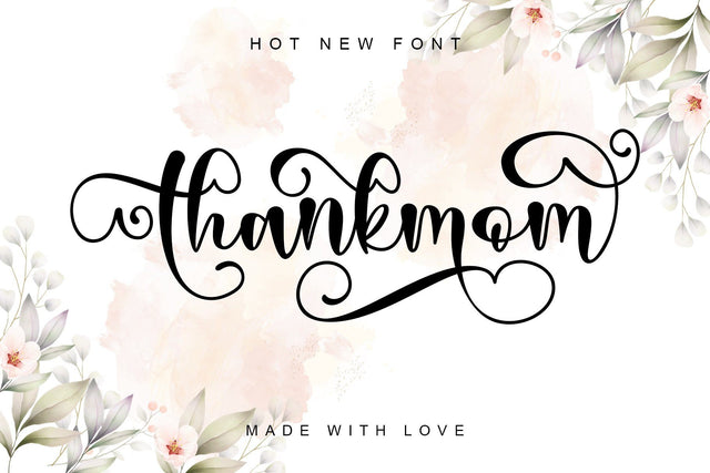 Thankmom Font Stefani Letter 