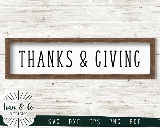 Thanks and Giving SVG Files | Fall | Thanksgiving | Autumn SVG (724848088) SVG Ivan & Co. Designs 