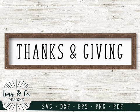 Thanks and Giving SVG Files | Fall | Thanksgiving | Autumn SVG (724848088) SVG Ivan & Co. Designs 