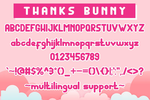 Thanks Bunny Font Andrey Design 