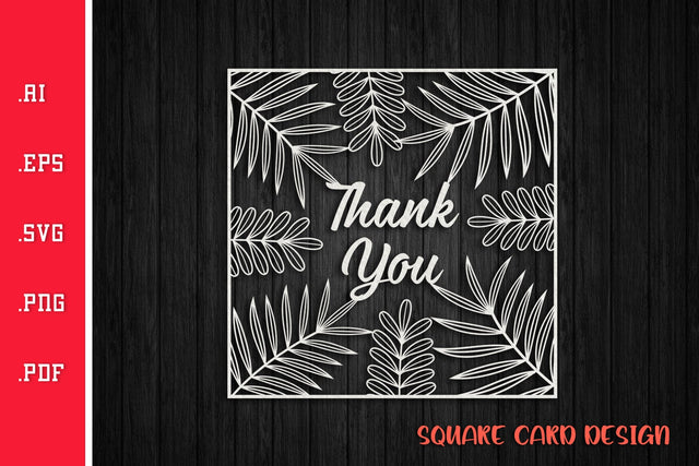 Thanks Card SVG SVG Slim Studio 