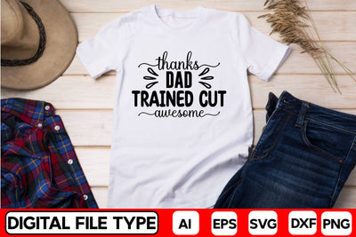 Thanks Dad Trained Cut Awesome SVG CraftlabSvg29 