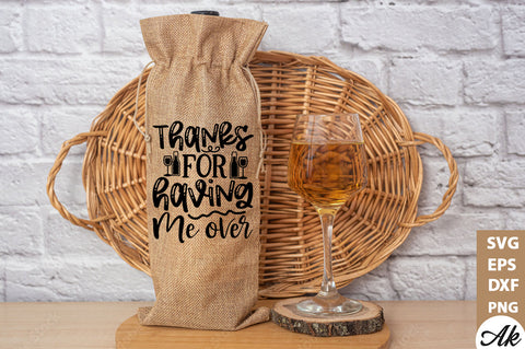 Thanks for having me over Bag SVG SVG akazaddesign 