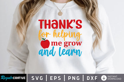 Thanks for helping me grow and learn SVG SVG Regulrcrative 