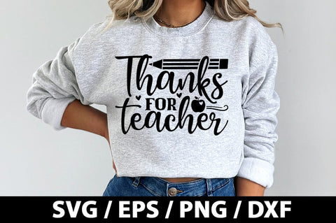 Thanks for teacher SVG SVG akazaddesign 