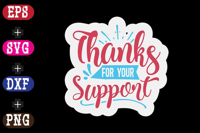 Thanks For Your Support SVG Nurstore 