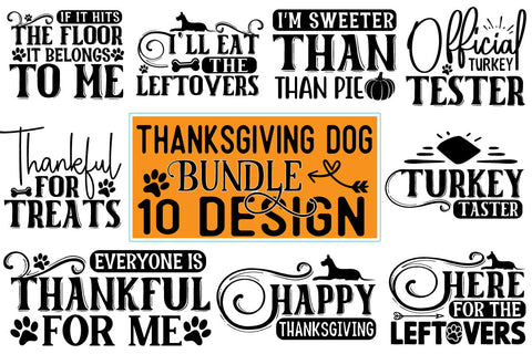 Thanks giving dog SVG Bundle SVG CraftingStudio 