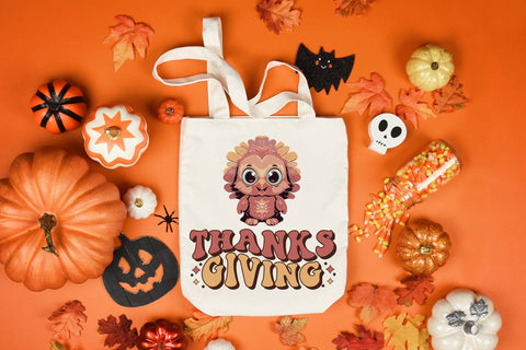 Thanks Giving Retro Sublimation Design Sublimation CraftLabSVG 