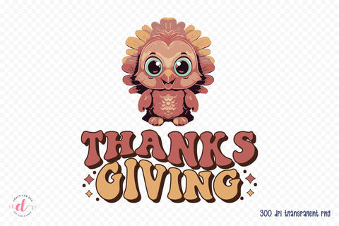Thanks Giving Retro Sublimation Design Sublimation CraftLabSVG 
