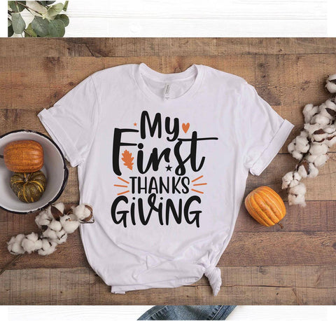 Thanks giving svg bundle, Thankful t shirt svg, Thankful grateful blessed, My first thanksgiving svg, Thanksgiving day shirt, Thanks giving gift shirt SVG Isabella Machell 