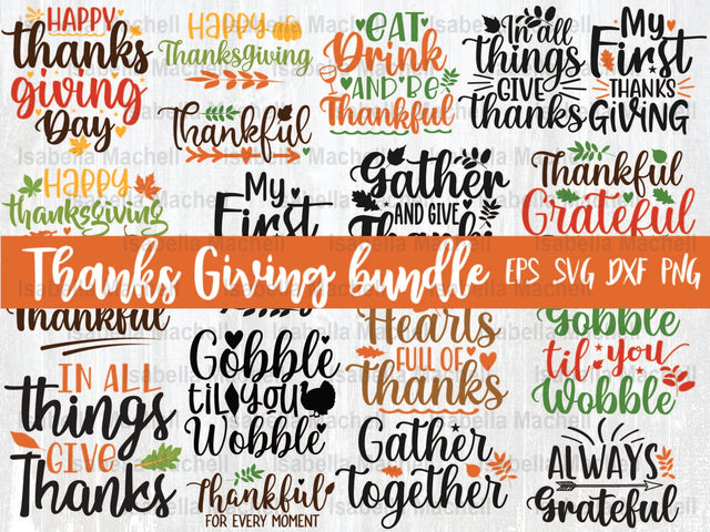 Thanks giving svg bundle, Thankful t shirt svg, Thankful grateful blessed, My first thanksgiving svg, Thanksgiving day shirt, Thanks giving gift shirt SVG Isabella Machell 