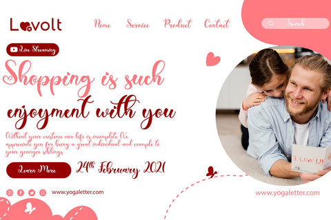 Thanks Lovely Font Prasetya Letter 