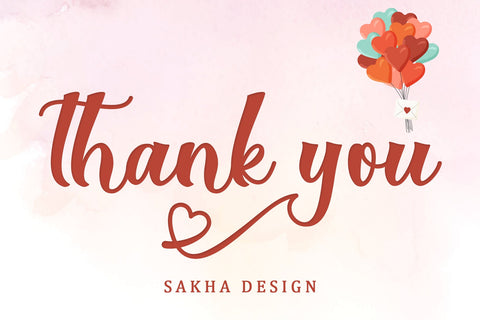 Thanks Valentine Font Sakha Design Studio 