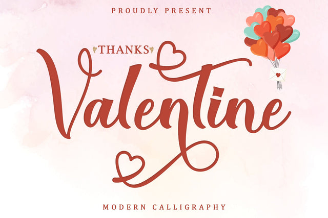 Thanks Valentine Font Sakha Design Studio 