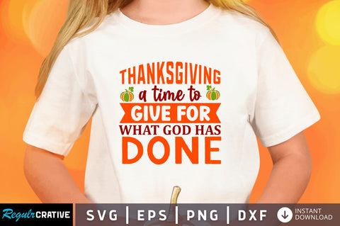 thanksgiving a time svg SVG Regulrcrative 