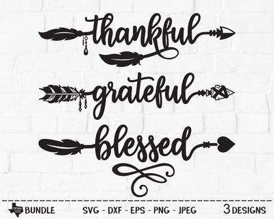 Thanksgiving Arrow Bundle | Fall SVG SVG Texas Southern Cuts 