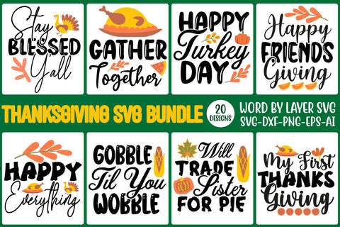 Thanksgiving Bundle SVG, Fall Porch Sign Svg, Thankfull SVG, thankful for family SVG Rafiqul20606 