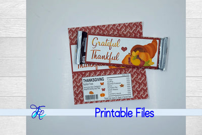 Thanksgiving Candy Bar Wrapper SVG Family Creations 