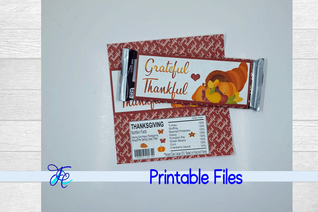 Thanksgiving Candy Bar Wrapper SVG Family Creations 