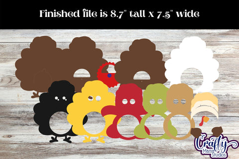 Thanksgiving Candy Dome Holder, Turkey Candy Ornament Design SVG Crafty Mama Studios 