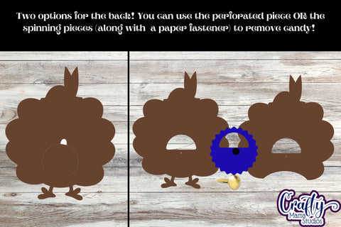 Thanksgiving Candy Dome Holder, Turkey Candy Ornament Svg SVG Crafty Mama Studios 