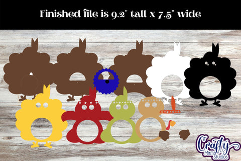 Thanksgiving Candy Dome Holder, Turkey Candy Ornament Svg SVG Crafty Mama Studios 