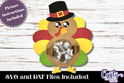 Thanksgiving Candy Dome Svg, Turkey Candy Ornament Design SVG Crafty Mama Studios 
