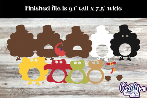 Thanksgiving Candy Dome Svg, Turkey Candy Ornament Design SVG Crafty Mama Studios 