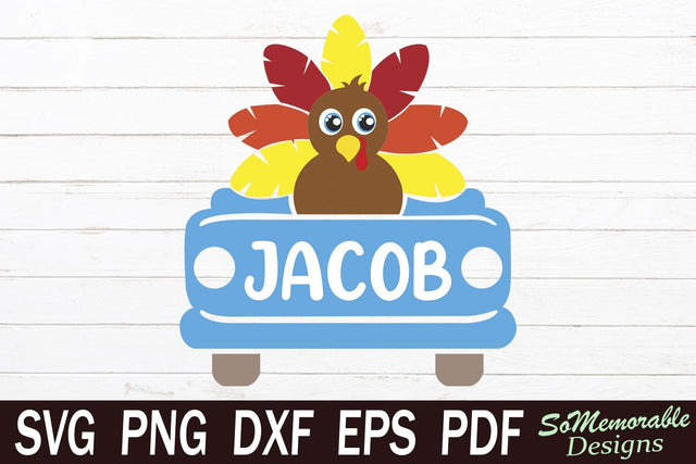 Thanksgiving Car SVG SoMemorableDesigns 
