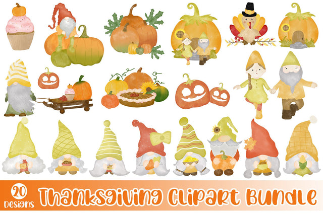 Thanksgiving Clipart Sublimation Bundle Sublimation dapiyupi store 
