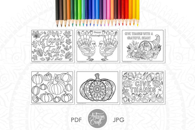 Thanksgiving Coloring Pages, Give thanks with a grateful heart, cornucopia, pumpkins, Happy Thanksgiving SVG Artisan Craft SVG 