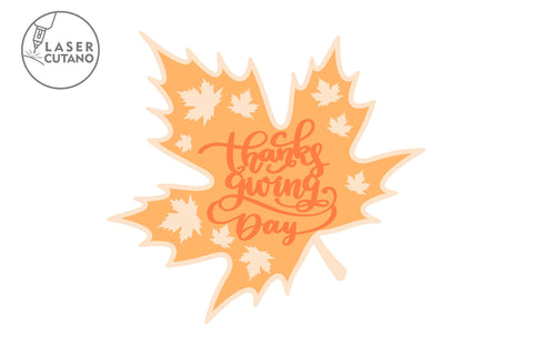 Thanksgiving Day Laser Cut Template SVG LaserCutano 