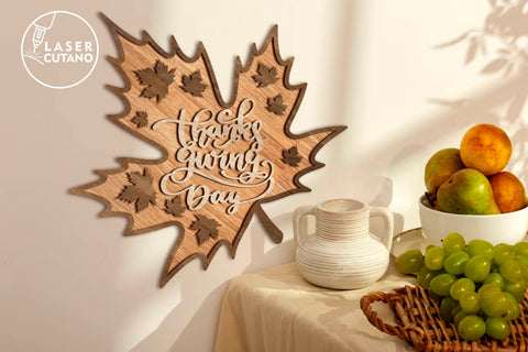 Thanksgiving Day Laser Cut Template SVG LaserCutano 