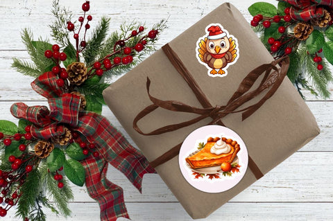 Thanksgiving Digital Sticker Bundle Sublimation Regulrcrative 