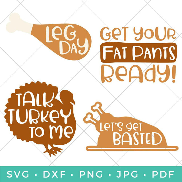 Thanksgiving Dinner Bundle SVG Hey Let's Make Stuff 