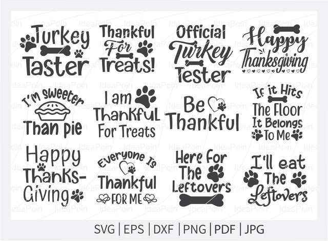 Thanksgiving Dog Bandana Designs, Thanksgiving Dog Svg, Dog Halloween svg, Thanksgiving SVG Bundle, Thanksgiving SVG, Dog SVG, Dog png SVG Dinvect 